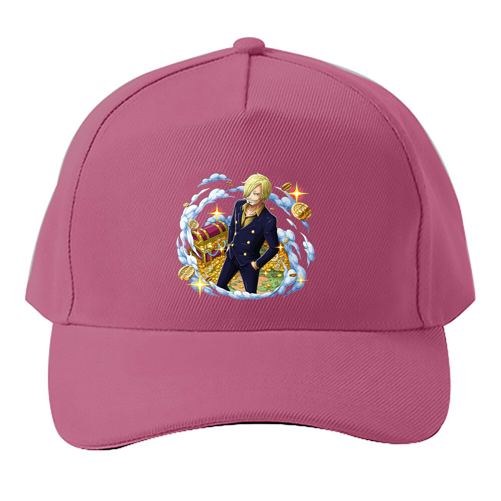 （画像用） ワンピース サンジ ONE PIECE Sanji ベースボールキャップ 綿100％ 男女兼用 帽子 スポーツ